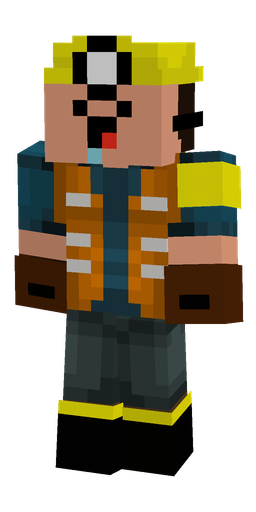 Black skin: body, front render