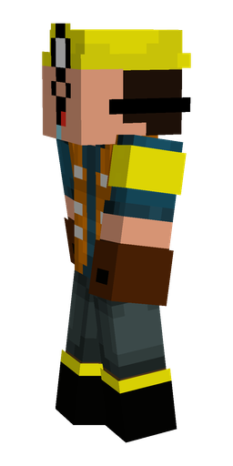 Black skin: body, left side render