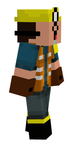 Black skin: body, right side render