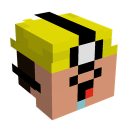 Black skin: head render