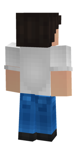 Blue skin: body, back render