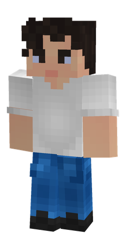 Blue skin: body, front render