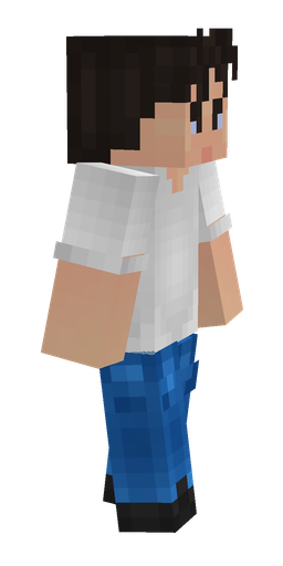 Blue skin: body, right side render