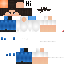 Blue skin: raw texture render