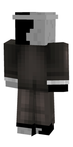 Black skin: body, back render
