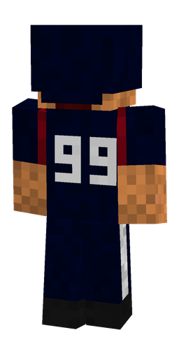 Black skin: body, back render