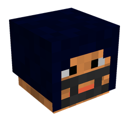 Black skin: head render