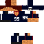 Black skin: raw texture render