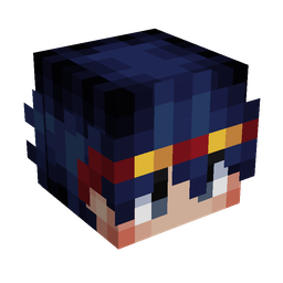 Black skin: head render