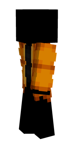 Brown skin: body, left side render