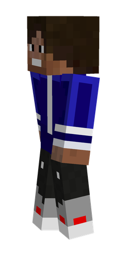 Black skin: body, left side render