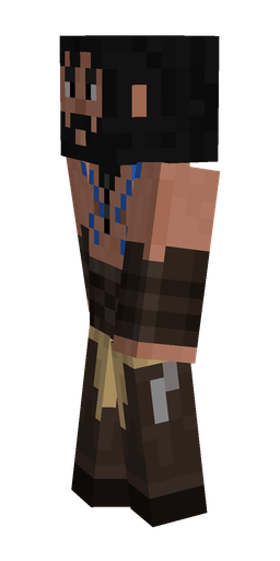 Black skin: body, left side render