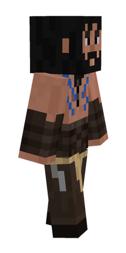 Black skin: body, right side render