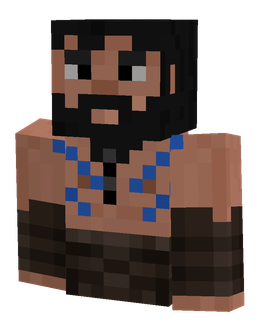 Black skin: bust render