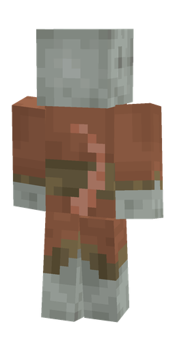 Brown skin: body, back render