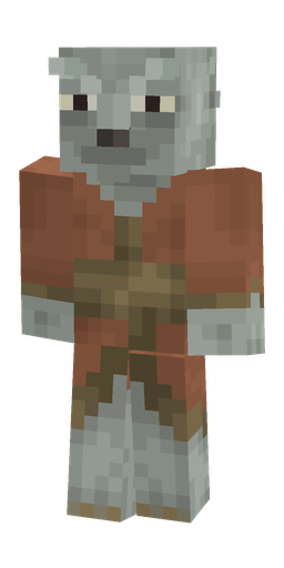 Brown skin: body, front render