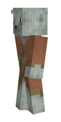 Brown skin: body, left side render