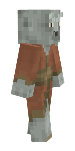 Brown skin: body, right side render