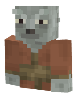 Brown skin: bust render