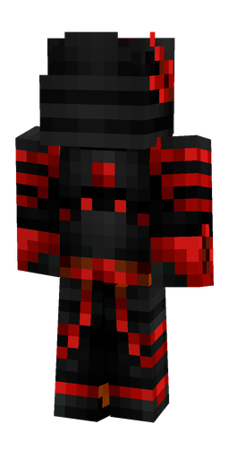 Black skin: body, back render