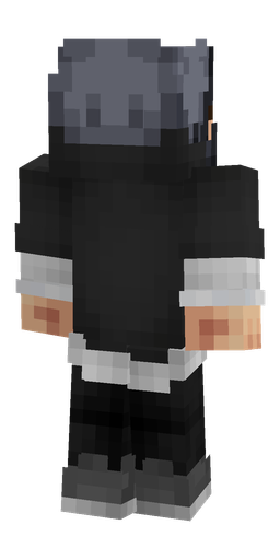 Black skin: body, back render