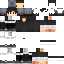 Black skin: raw texture render