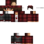 Black skin: raw texture render