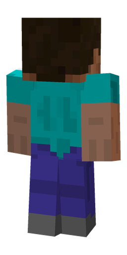 Black skin: body, back render