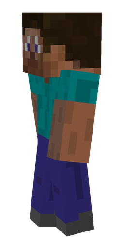 Black skin: body, left side render