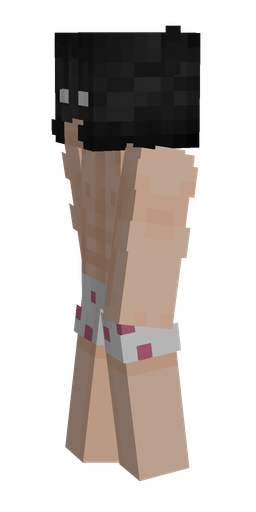 Black skin: body, left side render