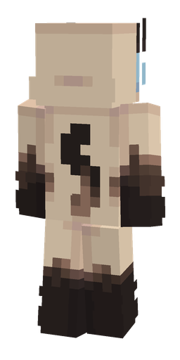 Black skin: body, back render