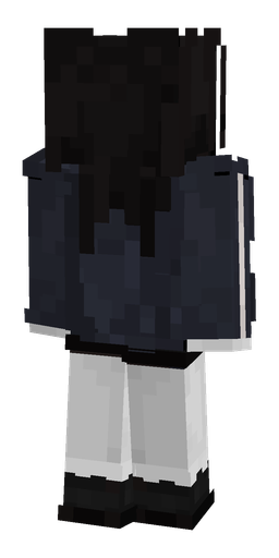Black skin: body, back render