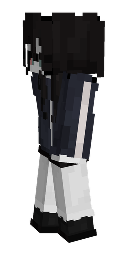 Black skin: body, left side render