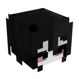 Black skin: head render