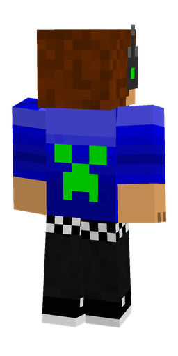 Black skin: body, back render
