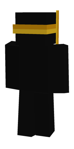 Black skin: body, back render
