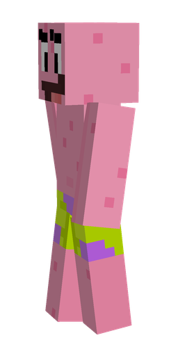 Pink skin: body, left side render