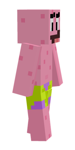 Pink skin: body, right side render