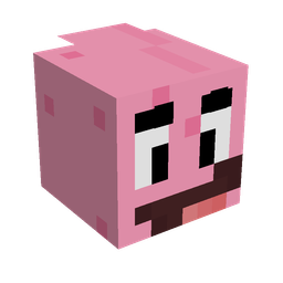 Pink skin: head render