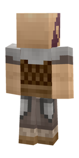 Brown skin: body, back render