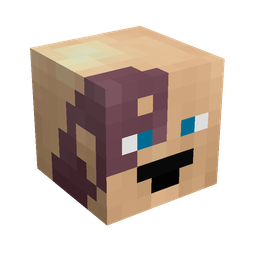 Brown skin: head render