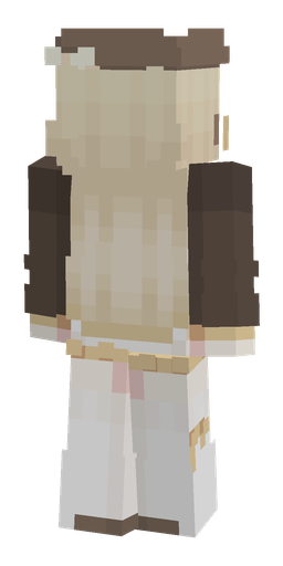 Brown skin: body, back render