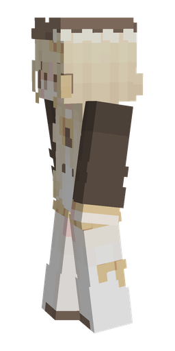 Brown skin: body, left side render