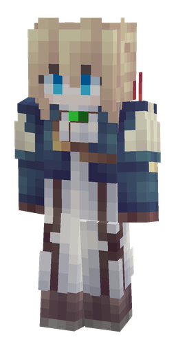Blue skin: body, front render