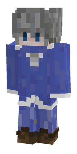 Blue skin: body, front render