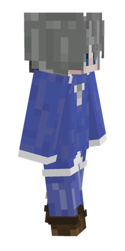 Blue skin: body, right side render