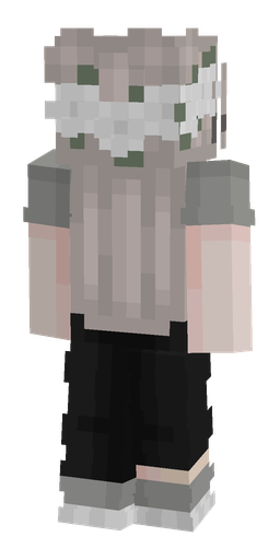 Black skin: body, back render