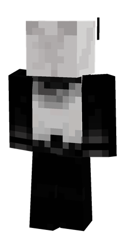Black skin: body, back render
