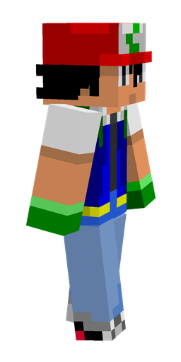 Blue skin: body, right side render