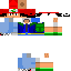 Blue skin: raw texture render